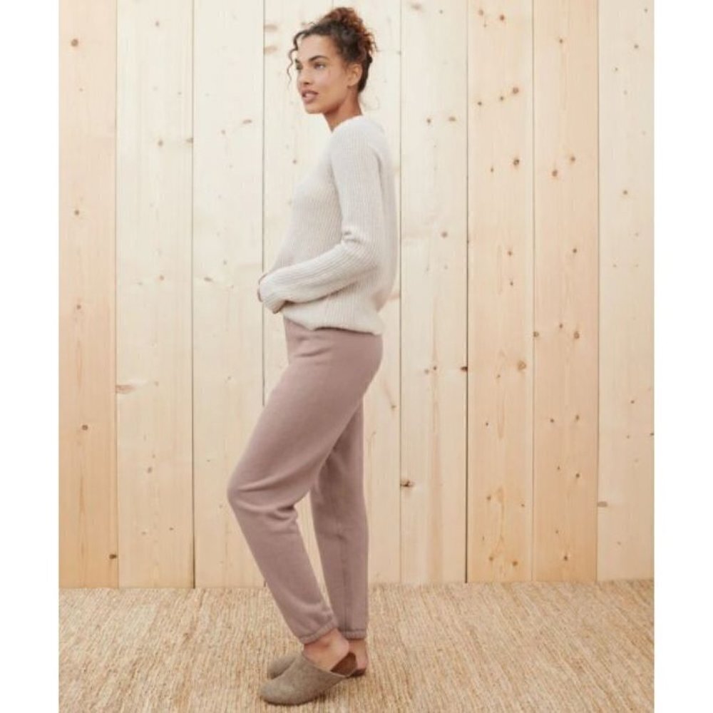 NWOT Jenni Kayne Saturday French Terry High Rise Sweatpants Pink XL